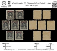 7645 Ecuador SG O82-O88