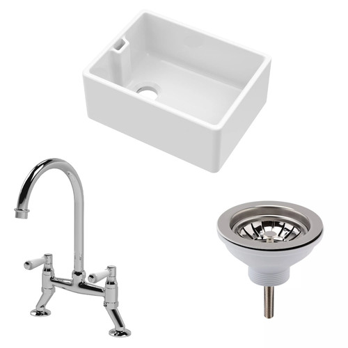 Traditional fireclay kitchen - fireclay,