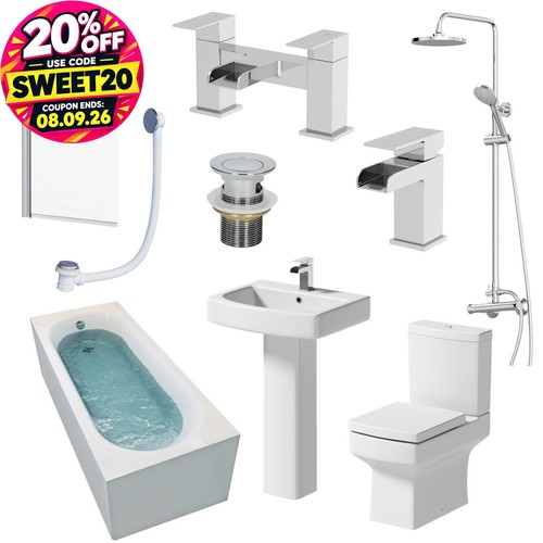 Complete bathroom suite - suite, 1500mm
