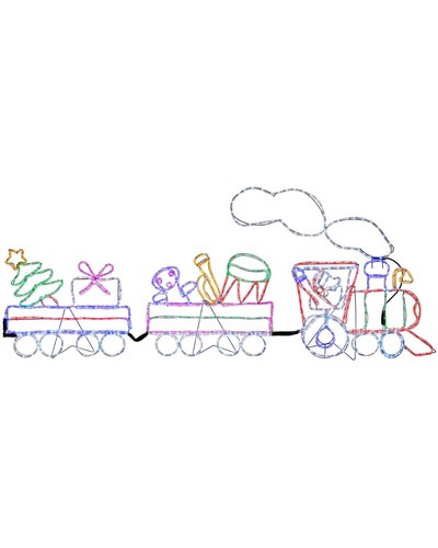 230cm pre lit animated steam - 230cm,
