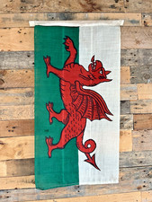 ANTIQUE WELSH DRAGON LINEN