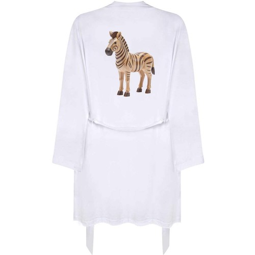 Carved zebra dressing gown - dressing,