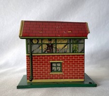 Vintage O GAUGE BRIMTOY TINPLATE Railway Model 1920's Signal Box House