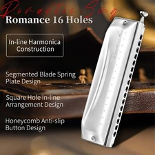 EASTTOP ROMANCE Chromatic Harmonica 16Hole Professional Chromatic Mouth Organ C