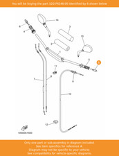 YAMAHA End, Grip, 1D2-F6246-00