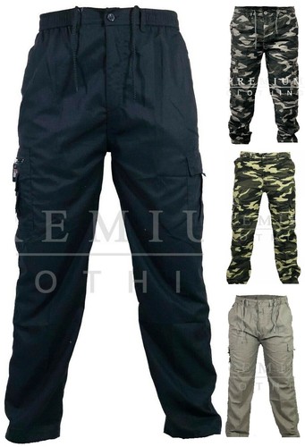 Mens elasticated plain work - mens, mm