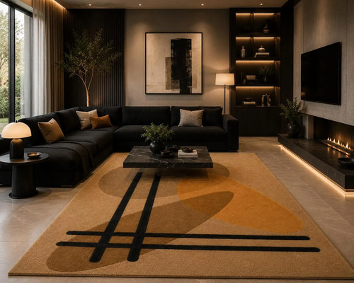 Modern abstract hand tufted - hand,
