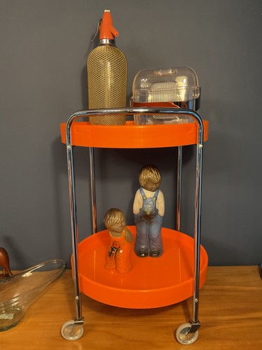 1960s retro orange chrome - retro, &