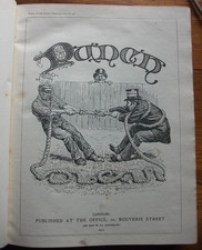 Bound Punch magazine 1912. A.A. Milne. Coal Strike. Suffragettes. Titanic.
