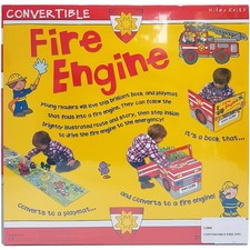 Fire Engine Convertible Large Book Playmat Truck Converts Cardboard Miles Kelly