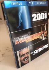 2001 Clockwork Orange Shining blu ray + SLIPCASE Stanley Kubrick Triple Feature