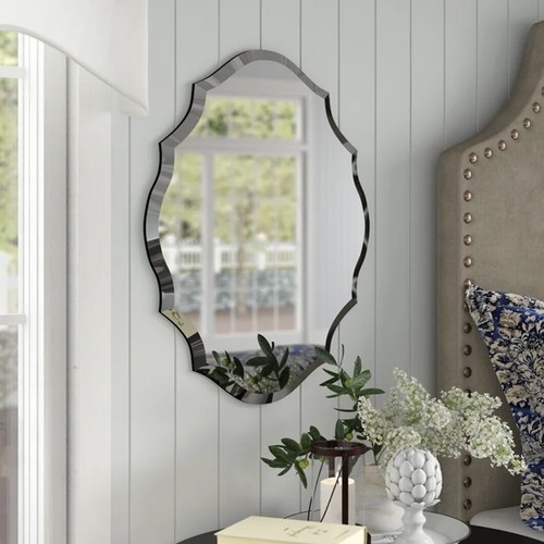 Modern floral edge wall - modern,