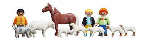 Playmobil pony sheep lambs - pony,