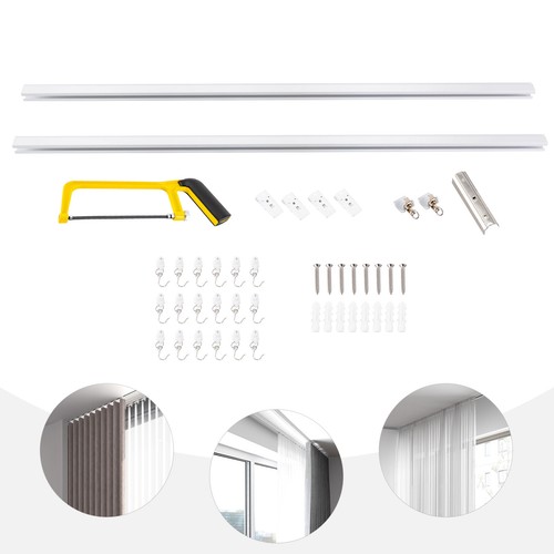 Ceiling mounted curtain track - mounted,