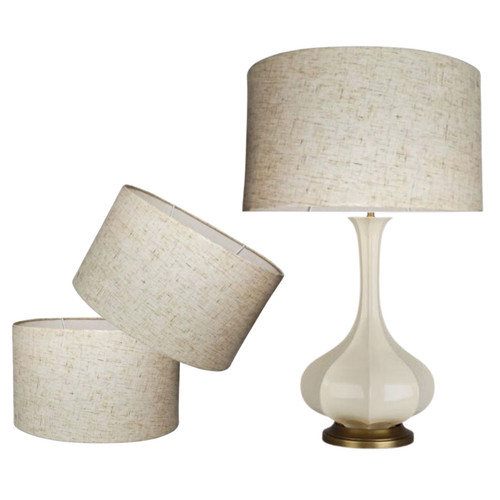 Natural hessian tapered drum - natural,