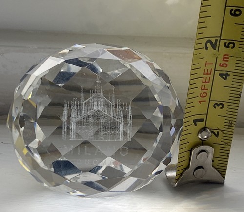 Crystal paperweight high - crystal,