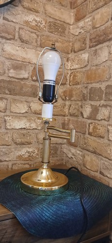 Vintage brass swing - -arm, table