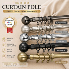 Curtain Pole Extendable Metal