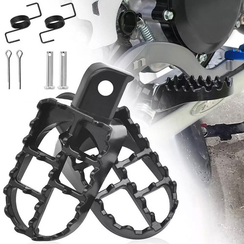 Black foot pegs pedal pad - 2x,