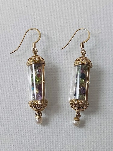 10k gold diamond pearl multi - gold,