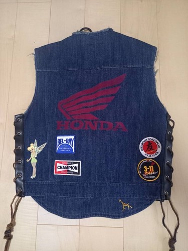 Kadoya denim vest - denim, biker