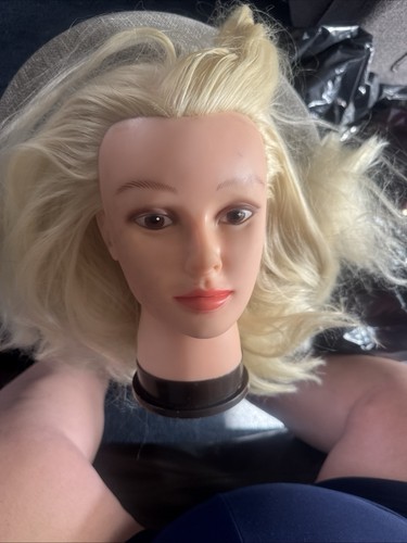 Synthetic hair mannequin - synthetic,