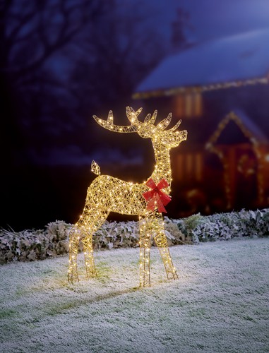 Light reindeer christmas - light, up