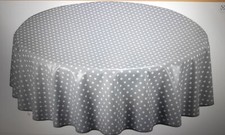 Vinlyla Silver Poker Dot Round