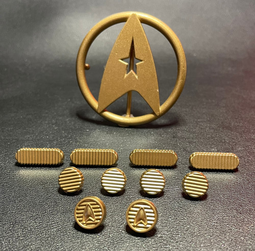 New metal naval trek pips - *new*,