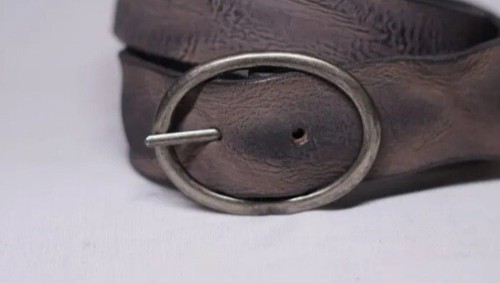 Leather belt handcrafted