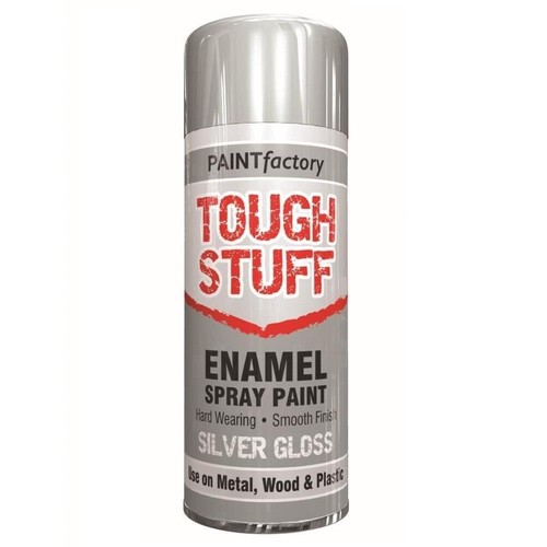 Enamel effect silver gloss - enamel,