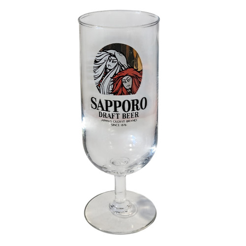 Sapporo draft beer glass - sapporo,