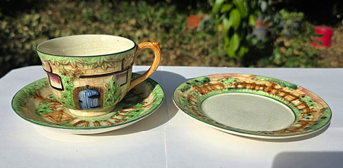 Vintage marutomo cup - vintage, saucer
