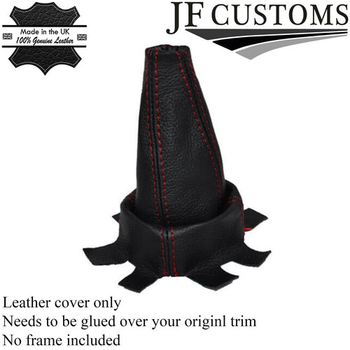 Red stitch genuine leather - genuine,