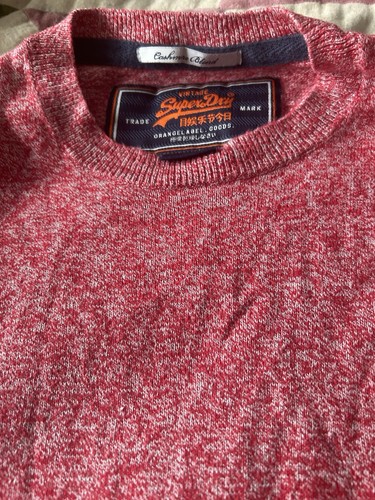 Red superdry jumper men m - superdry,
