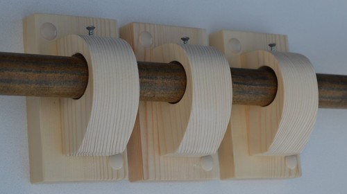 Curtain pole brackets - pole,
