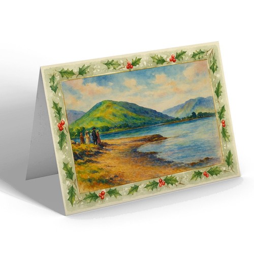 Xmas notelet holy loch - notelet, from