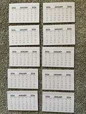 2026 Calendar Tabs 10 PLUS 5