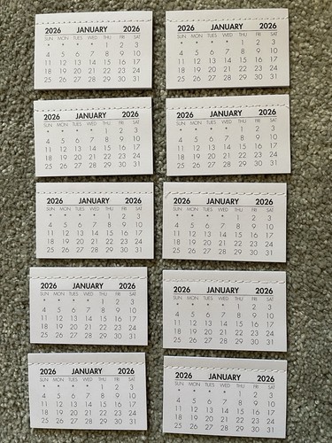 2026 calendar tabs - tabs, 5