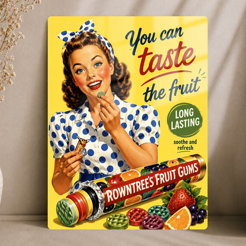 Rowntrees fruit gums retro - fruit,