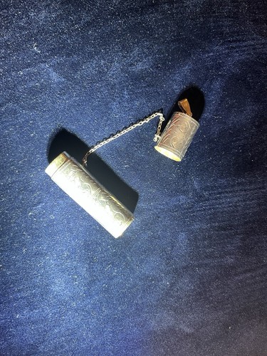 Sterling silver sewing needle - silver,