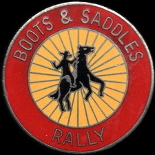 Boots & Saddles Rally pin