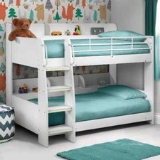 Bunk Bed with Bookshelf with Oak Texture for Kids