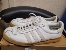 Adidas Topanga Men's Leather Uppers Trainers In White Size UK 10