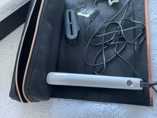 GHD Eclipse White Hair Straighteners Rose Gold Heat Mat And Roll Bag Hardly Used