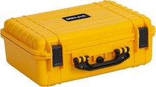 MEIJIA Portable Waterproof Hard Camera Case with Customizable Fit Foam Yellow