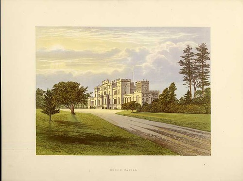 Original old antique print - old,
