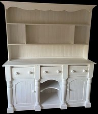 White Wood Pine Dresser with 3