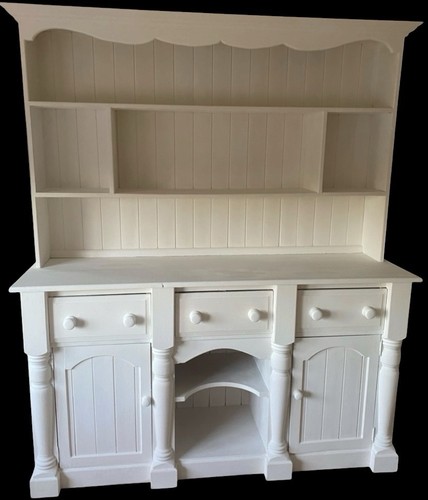 White wood pine dresser - wood,