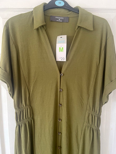 Primark green collared button - primark,